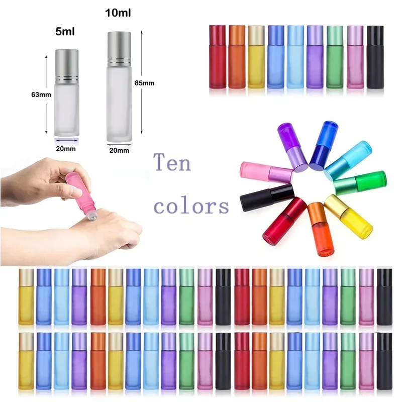 Perfume Fragrance Dispenser - 10/30/50Pcs 5-10ml Milchglas Roller Flaschen Mini