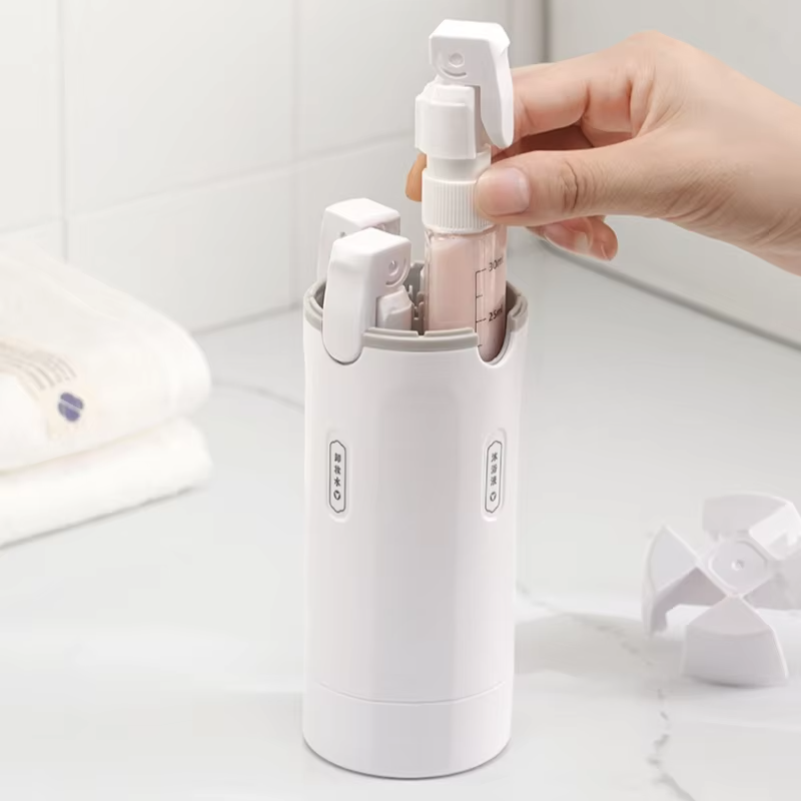 Perfume Fragrance Dispenser - 4-in-1 Tragbares Auslaufsicheres Reiseflaschen-Set für Parfüm,