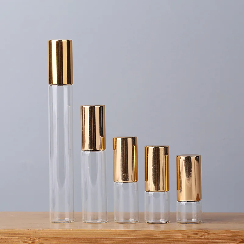 Attar Oil Roll On - 1–10 ml Glas-Roll-on-Flasche, Probentest, Fläschchen für