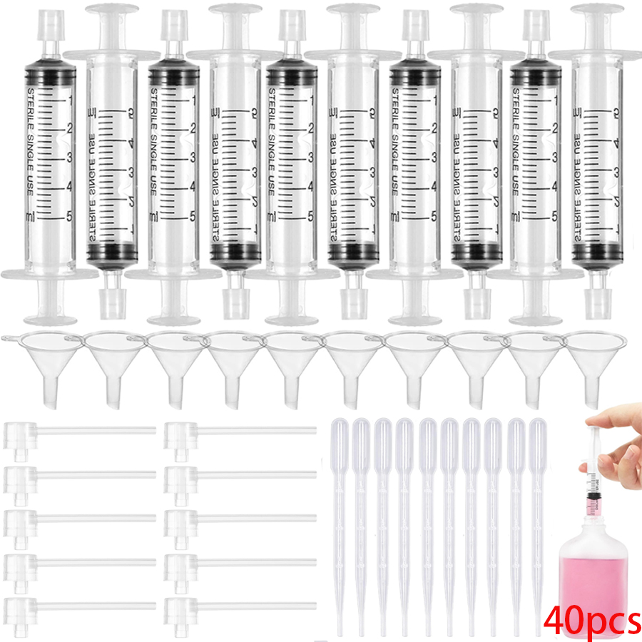 Perfume Fragrance Dispenser - 40-teiliges/8-teiliges Parfüm-Nachfüllpumpen-Set, Parfüm-Dekanter-Kit mit Adapter-Werkzeug für