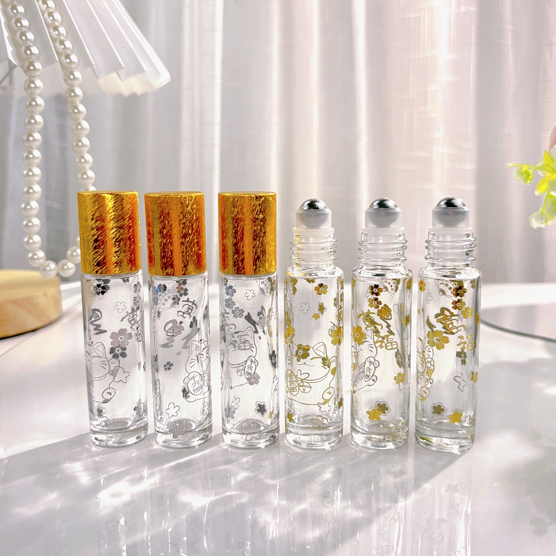 Attar Oil Roll On - 20 Stück 10ml Klare Glas-Roll-on-Flaschen mit