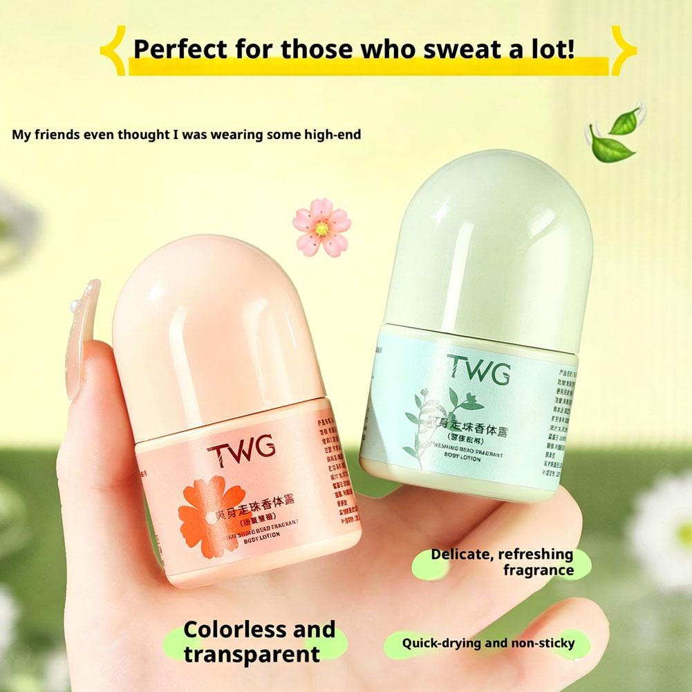 Perfume Fragrance Lotion - TWG Romantisches Duft-Körperlotion-Set, frisches Roll-On-Parfüm, tragbares