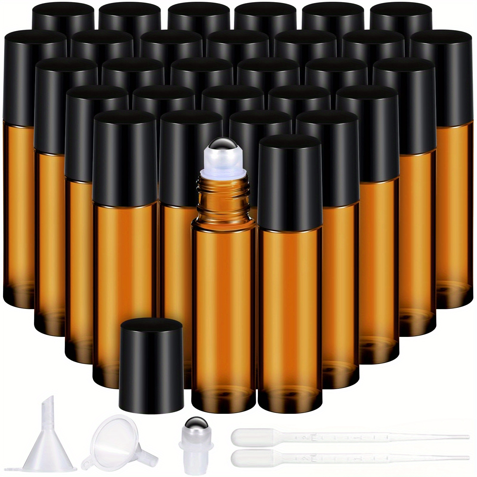 Attar Oil Roll On - 8/30 Stück Glas-Rollflasche, 10 ml, leere