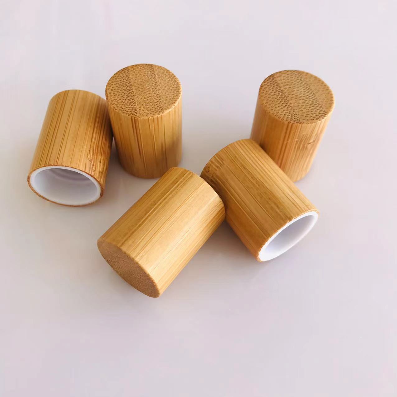 Attar Oil Roll On - 10X 100X Natürlicher Bambusdeckel für 16mm