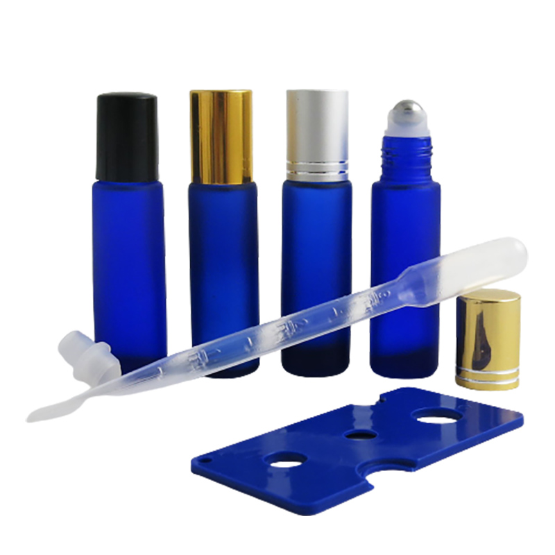 Perfume X - 20 x 10ml Kobaltblaue Glas-Roll-on-Fläschchen 10cc