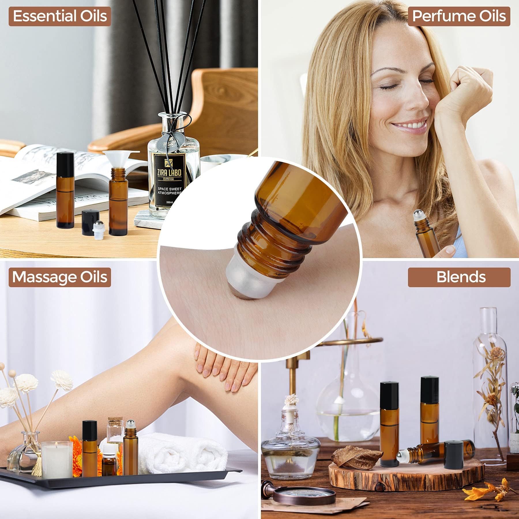8/30 Stück Glas-Rollflasche, 1 – Attar Oil Roll On Bewertung und Preis